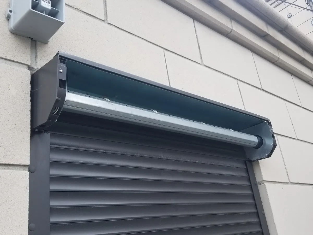 Black box mounted on a façade